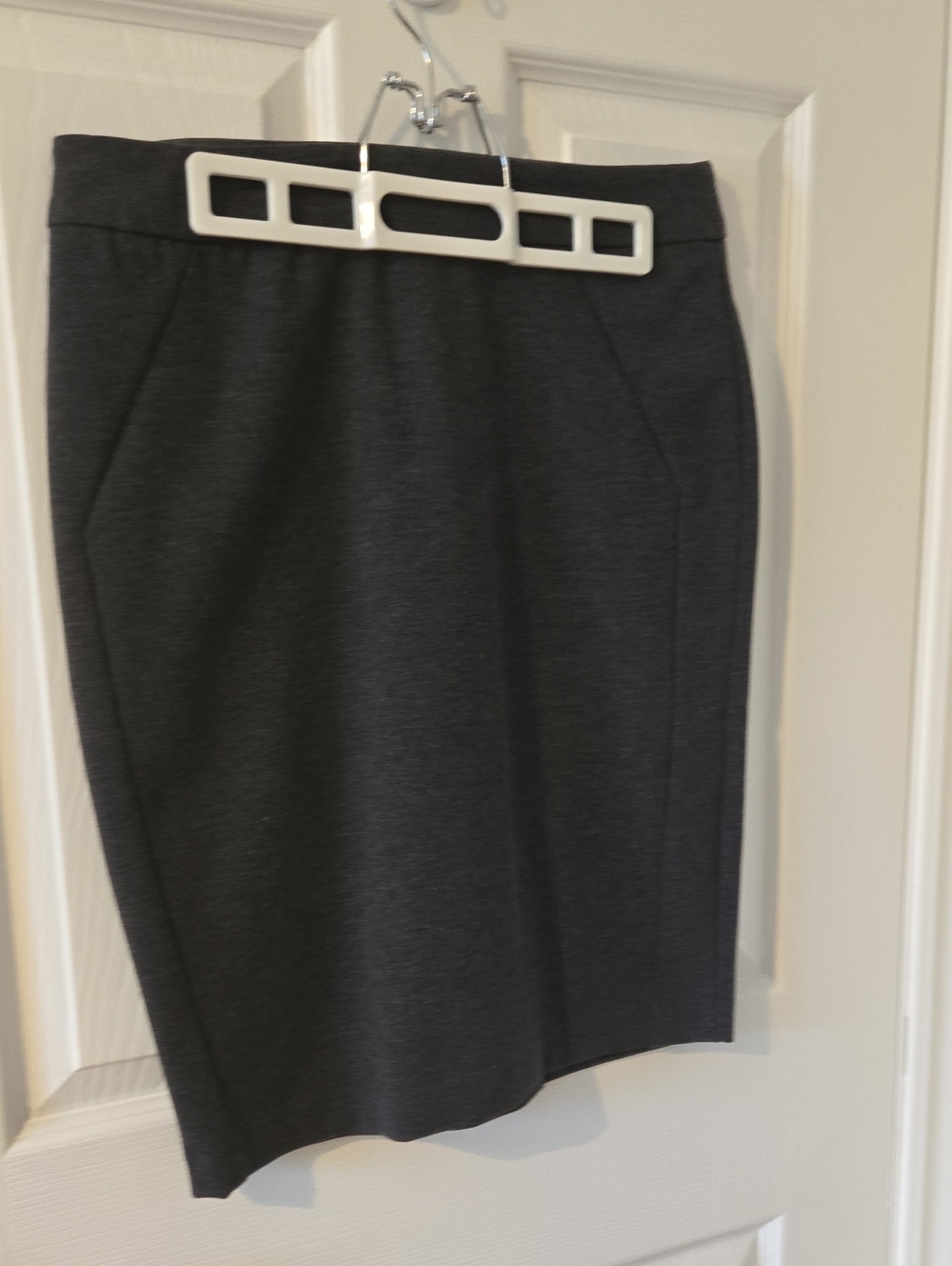 Women's Dark Gray Pencil Skirt - Tailored Professional Skirt
